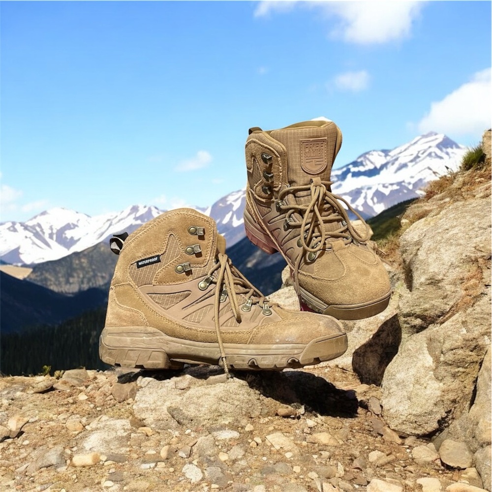 Free Soldier Army Tan Tactical Boots unisex  Size 9